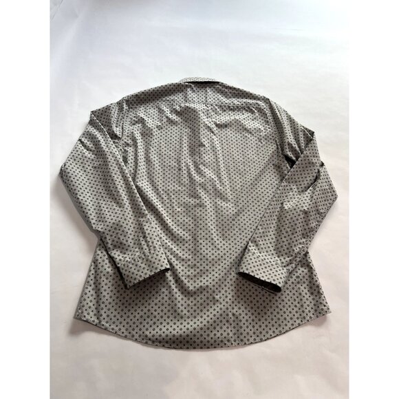 Gucci Slim Fit Button Up Shirt in Grey Diamond Print - Picture 2 of 4